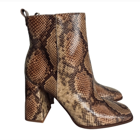 Circus by Sam Edelman Snakeskin Mid-Calf Block Heel Booties – Pascha – Size 6.5 - Picture 6 of 6